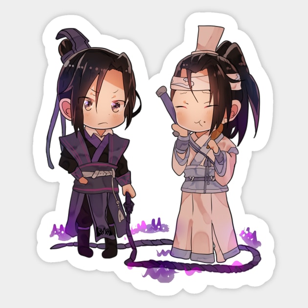 Lan Jingyi and Jiang Cheng Sticker by tegamiworks